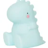A Little Lovely Company Petite veilleuse dinosaure bleu (12 cm)