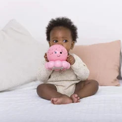 Cloud B Petite veilleuse nomade bébé poulpe rose