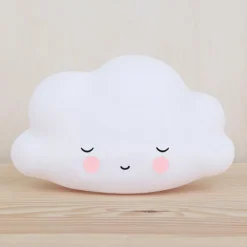 Clearance Petite veilleuse nuage blanc endormi (16 cm) Veilleuse Décorative