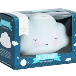 Clearance Petite veilleuse nuage blanc endormi (16 cm) Veilleuse Décorative