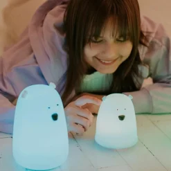 Outlet Petite veilleuse Ours S Bleue Veilleuse Décorative