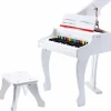 Clearance Piano à queue électronique Deluxe blanc Instrument De Musique