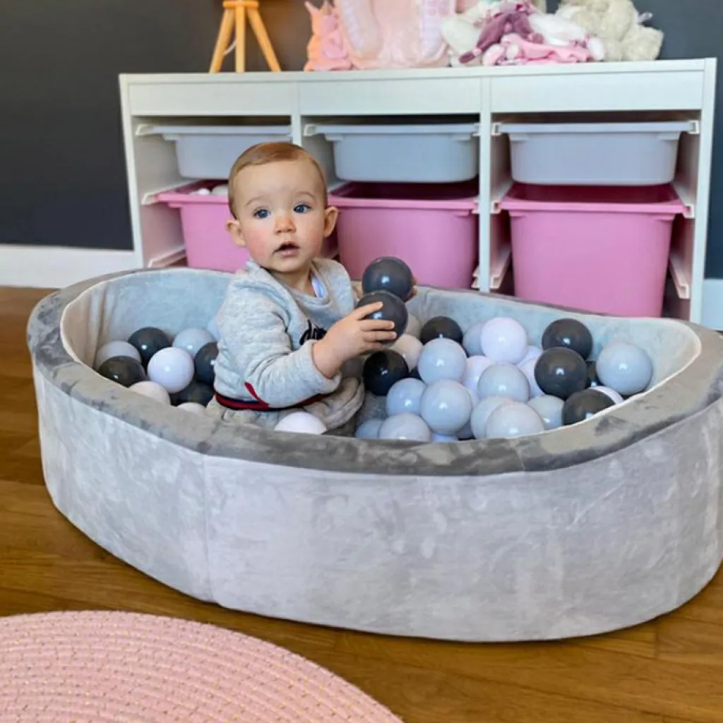 Bo Jungle Piscine à balles grise