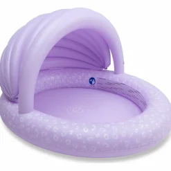 Hot Piscine enfant avec auvent Léopard lila (100 cm) Enfant Piscine Enfant