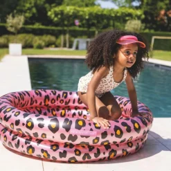 Clearance Piscine enfant Léopard rose et doré (100 cm) Enfant Piscine Enfant