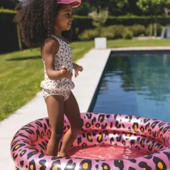 Clearance Piscine enfant Léopard rose et doré (100 cm) Enfant Piscine Enfant