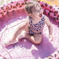 Clearance Piscine enfant Léopard rose et doré (100 cm) Enfant Piscine Enfant