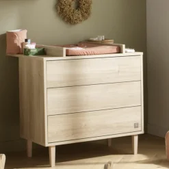 Sale Plan à langer pour commode Paloma Bois 3 tiroirs Plan À Langer