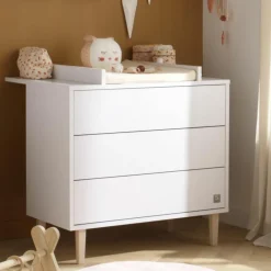 Sauthon mobilier Plan à langer pour commode 3 tiroirs Paloma