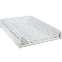 Clearance Plan à langer pour commode blanc matelas étoiles gris Plan À Langer