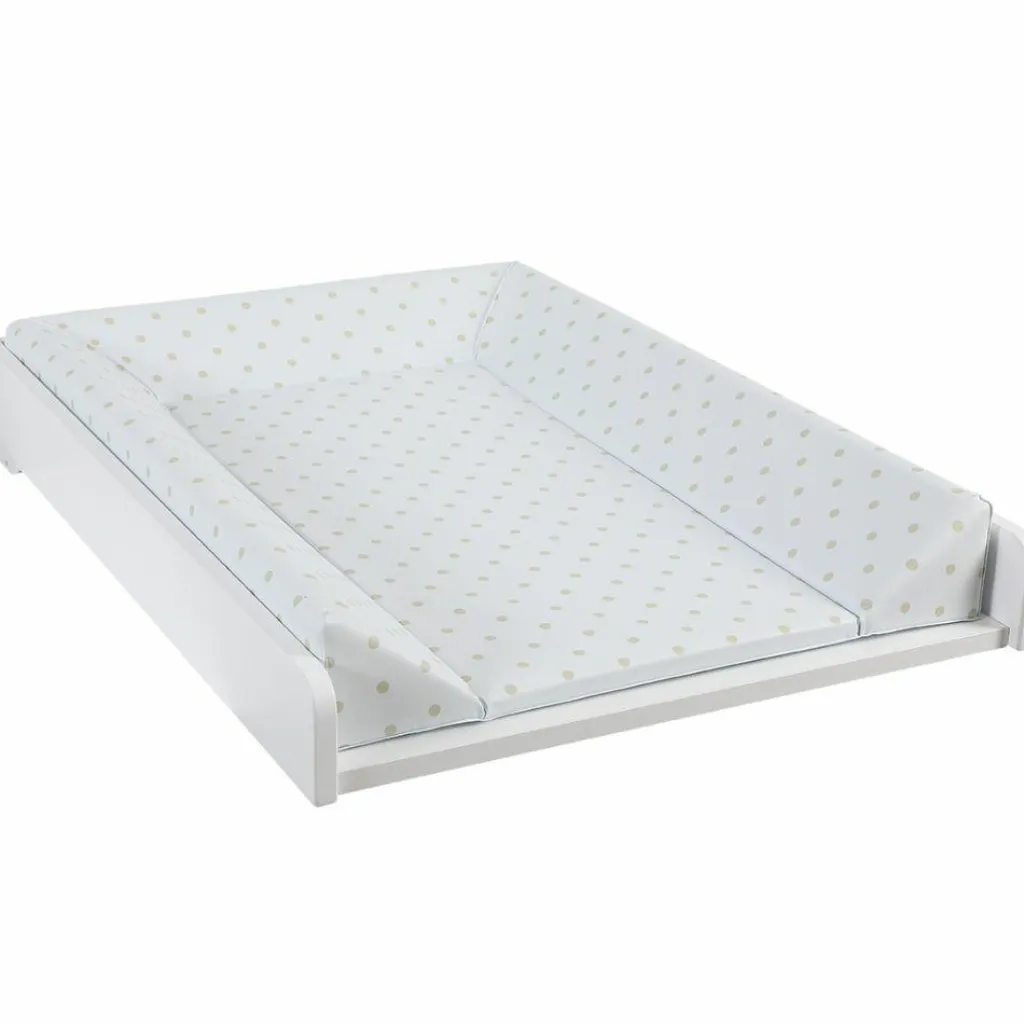 Micuna Plan à langer pour commode blanc matelas pois beige