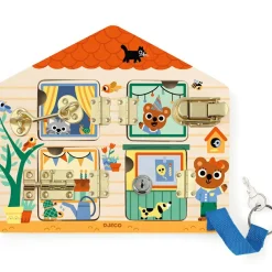 Outlet Planche à cadenas en bois Cabanalock Jeu De Motricité Fine