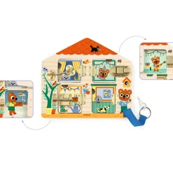 Outlet Planche à cadenas en bois Cabanalock Jeu De Motricité Fine