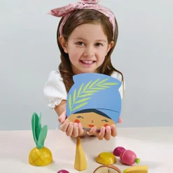 Outlet Planche à découper fruits tropicaux en bois Dînette Et Aliments Factices