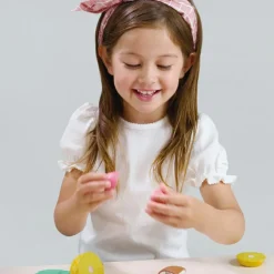 Outlet Planche à découper fruits tropicaux en bois Dînette Et Aliments Factices