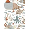 Lilipinso Planche de stickers A3 Animaux marins