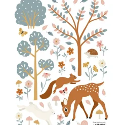 Lilipinso Planche de stickers A3 faon Woodland Animals