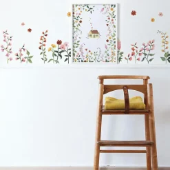 Lilipinso Planche de stickers A3 fleurs Queyran
