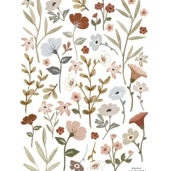 Planche de stickers A3 fleurs Small Refined Flowers Stickers Muraux