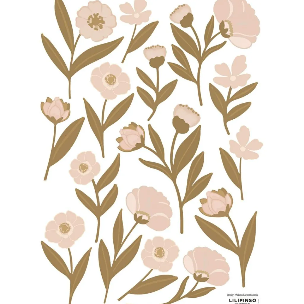 Clearance Planche de stickers A3 Les fleurs Stickers Muraux