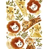 Lilipinso Planche de stickers A3 Little Jungle Animals