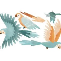 Hot Planche de stickers Décor M Les perroquets Stickers Muraux
