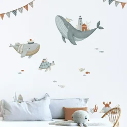 Clearance Planche de stickers Décor L Fonds marins Stickers Muraux