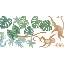 Hot Planche de stickers Décor XL Singes et iguane Stickers Muraux