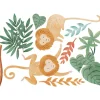 New Planche de stickers Décor L Singes lions tamarins Stickers Muraux