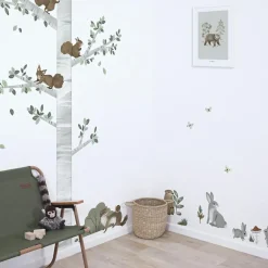 Lilipinso Planche de stickers L Ecureuils (64 x 90 cm)