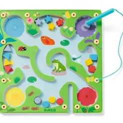 Djeco Planche magnétique en bois Frogy Maze