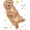 Outlet Planche sticker Chiot Doodle (35 x 45 cm) Stickers Muraux