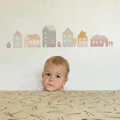 Mimi'lou Planche sticker Petites Maisons (35 x 45 cm)