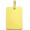 Sale Plaque rectangulaire unie à graver 17 x 12 mm (or jaune 750°) Enfant Médaille & Pendentif Bébé / Enfant