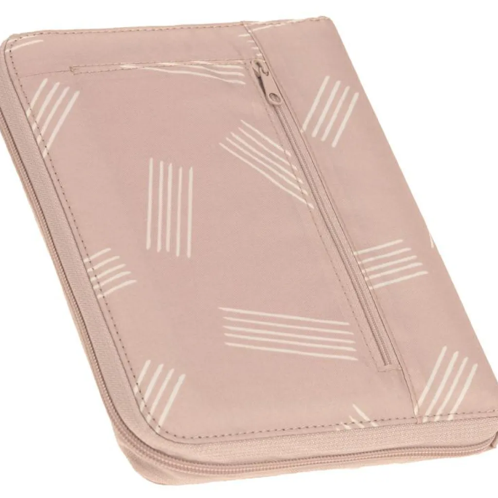 Outlet Pochette carnet de santé Casual Rayures rose Protège Carnet De Santé