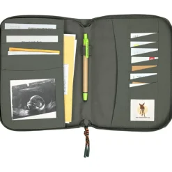 Lässig Pochette carnet de santé olive