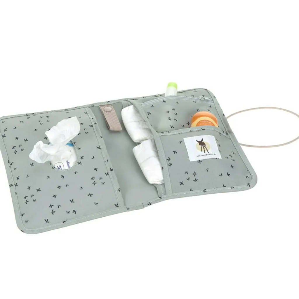 Outlet Pochette de change Casual menthe florale Pochette De Change