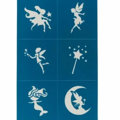 Pochoirs de maquillage (6 planches) Accessoires De Déguisement