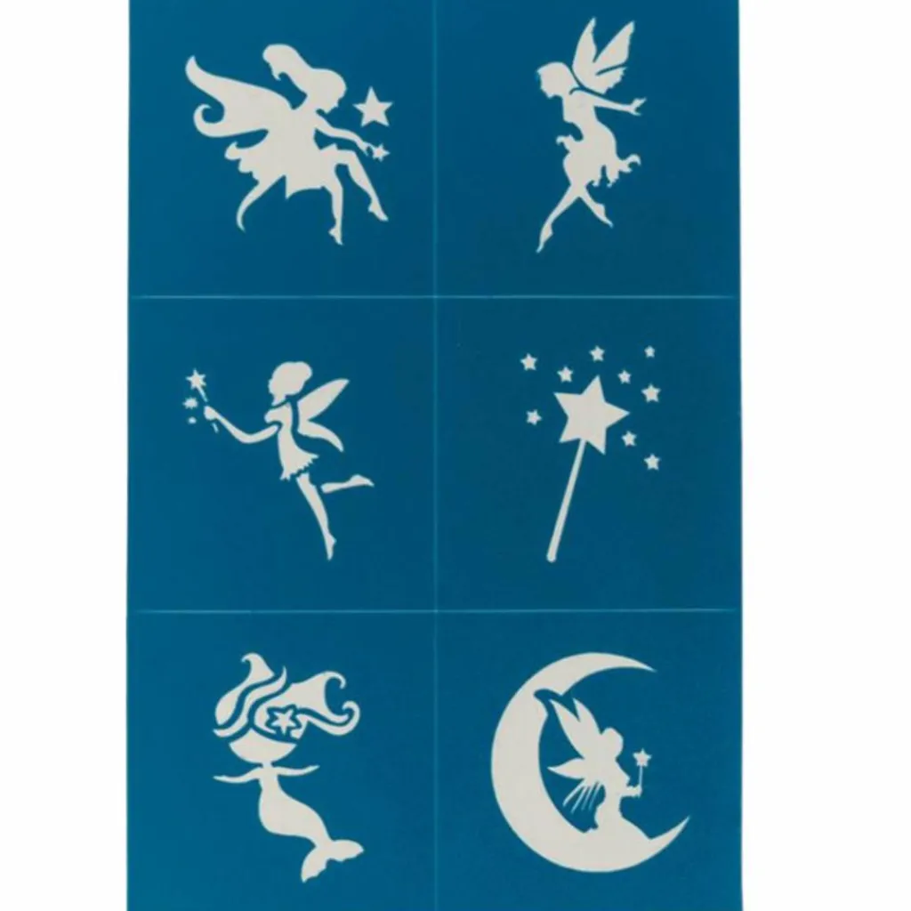 Pochoirs de maquillage (6 planches) Accessoires De Déguisement