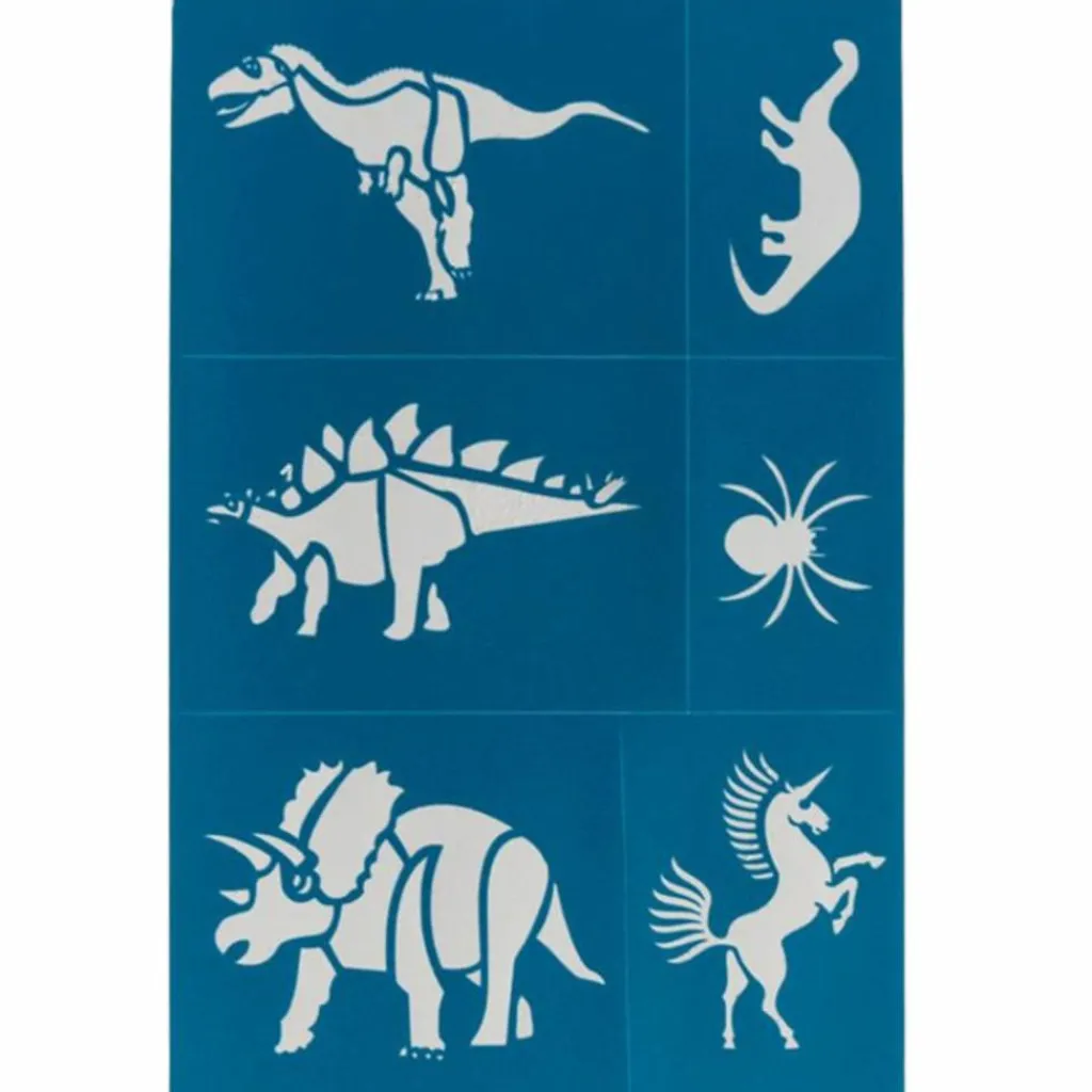 Pochoirs de maquillage (6 planches) Accessoires De Déguisement