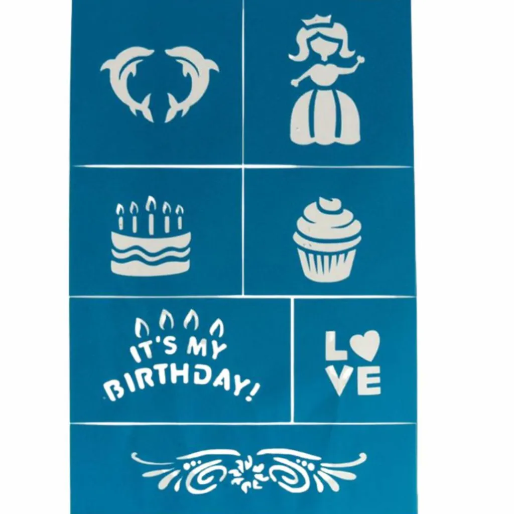 Pochoirs de maquillage (6 planches) Accessoires De Déguisement