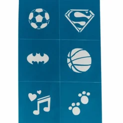 Pochoirs de maquillage (6 planches) Accessoires De Déguisement