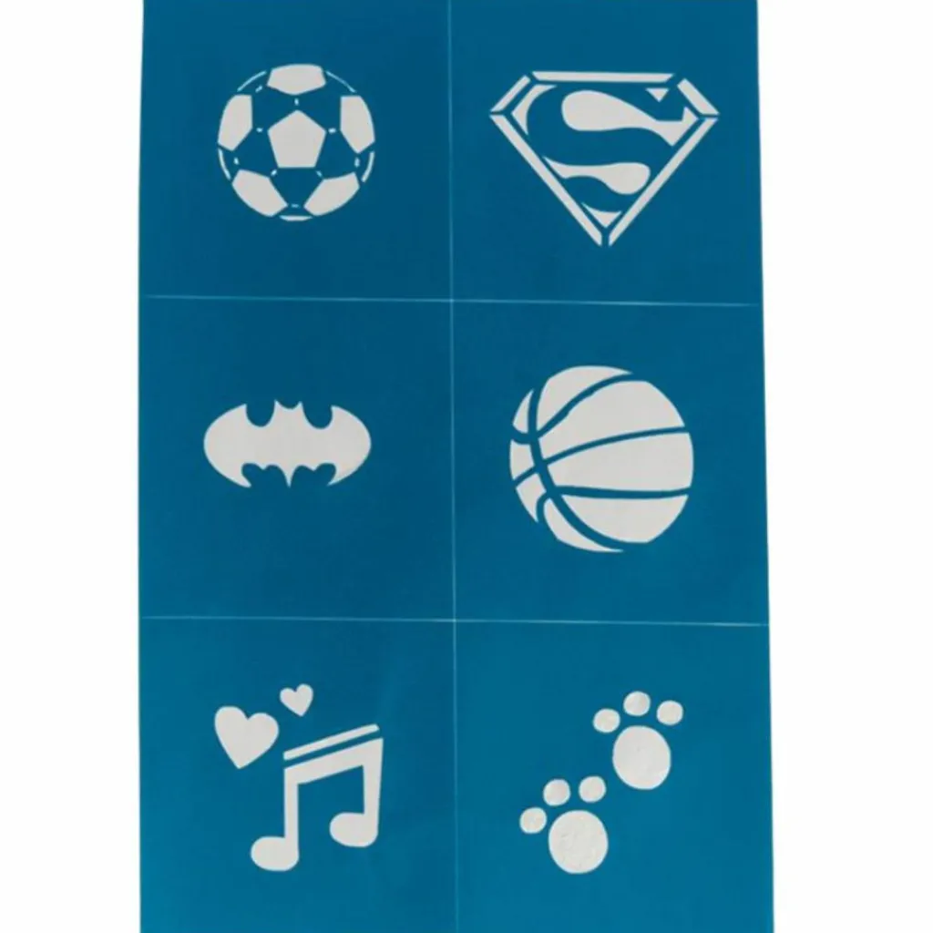 Pochoirs de maquillage (6 planches) Accessoires De Déguisement