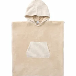 Outlet Poncho de bain à capuche bambou et gaze de coton galet (3-5 ans) Poncho