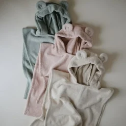 Mushie Poncho de bain Bear Blush (1-3 ans)