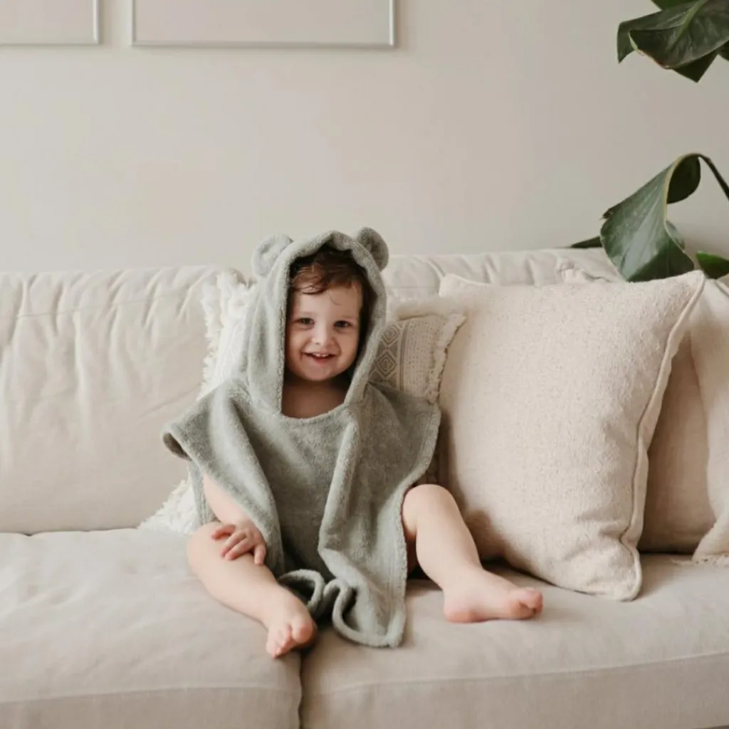 Clearance Poncho de bain Bear Moss (1-3 ans) Poncho