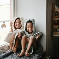 Clearance Poncho de bain Bear Moss (1-3 ans) Poncho