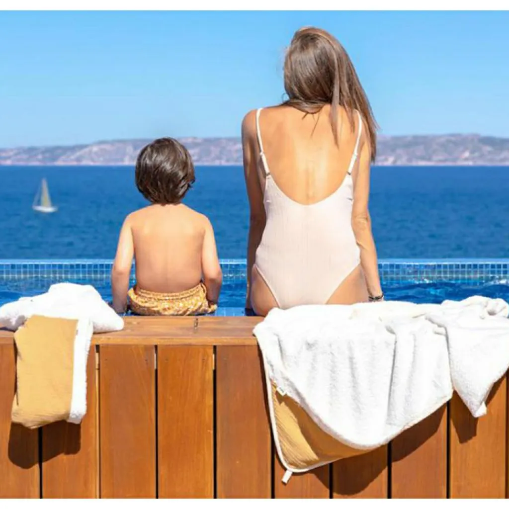 Discount Poncho de bain caramel (2-4 ans) Poncho