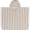 Clearance Poncho de bain en éponge Stripe Olive Green (1-4 ans) Poncho