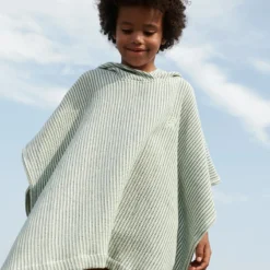 Online Poncho de bain Paco rayé Peppermint (1-2 ans) Poncho